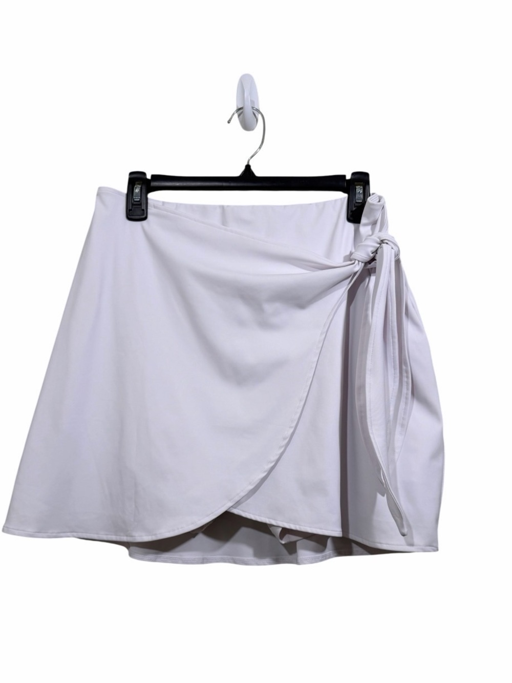 Moteepi Women's White Tie-Side Wrap Skort